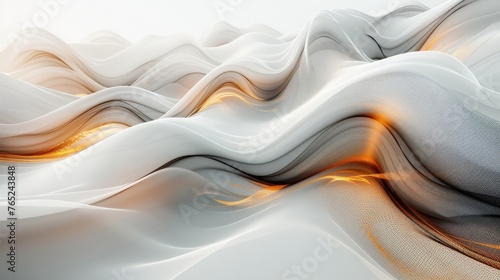 Am abstract white background with thin black and gold lines. 