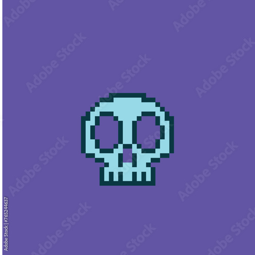 pixel art - you lose - skull (ID: 765244637)