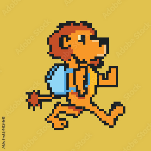 pixel art - character - lion (ID: 765244645)