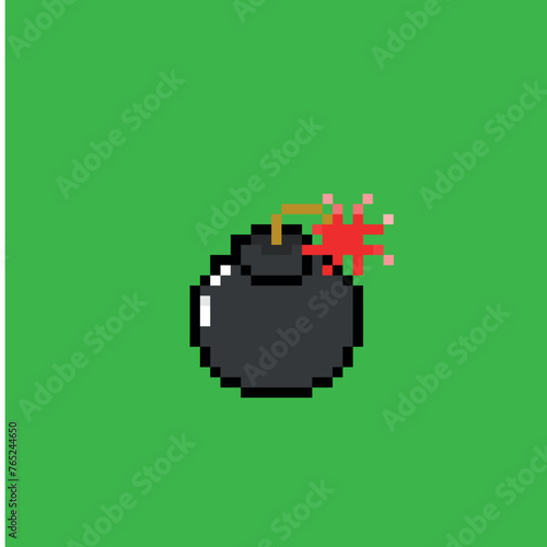 pixel art - bomb (ID: 765244650)
