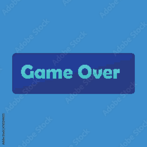 pixel art - game over sign (ID: 765244655)