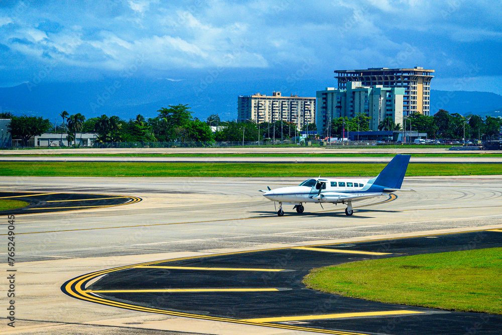 San Juan Airport Jet Airplane Departure