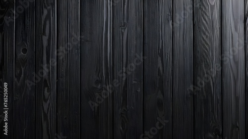 Rustic Black Wooden Boards Texture Background
