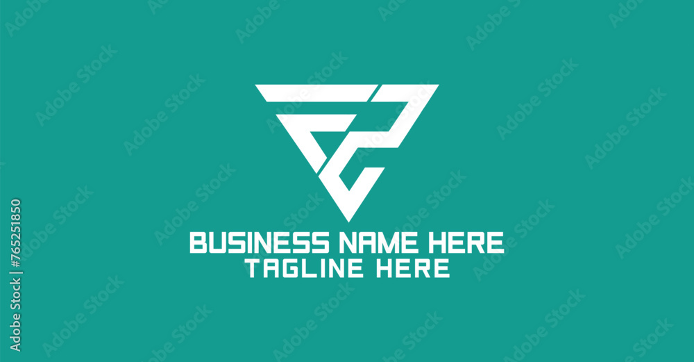 FZ Logo Design in Triangular Shape FZ Logo Design in Triangular Shape