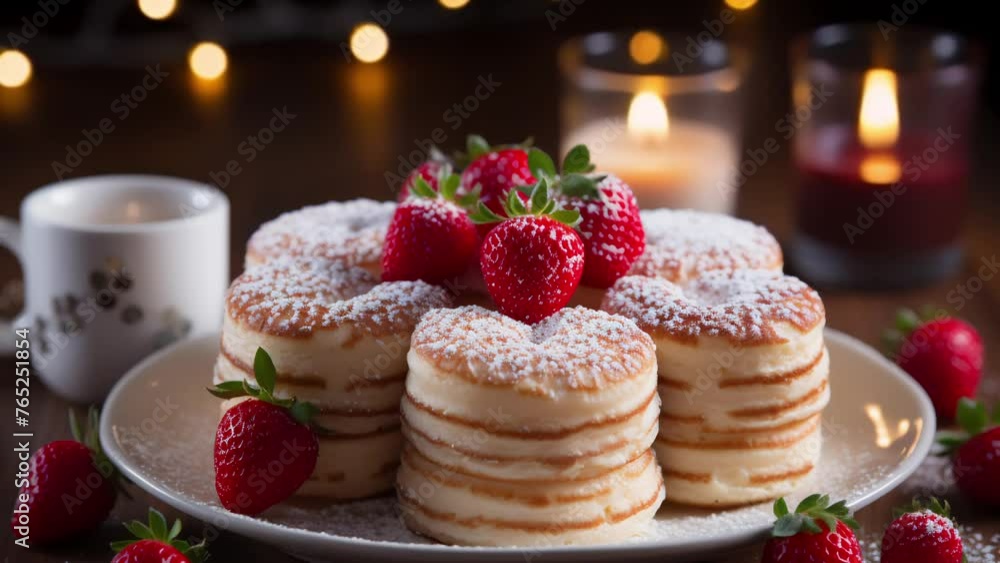 pancakes breakfast idea for mother's day, father's day, heart pancakes pancakes breakfast idea for mother's day, father's day, heart pancakes