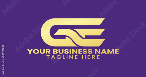GE Modern Letter Logo Design