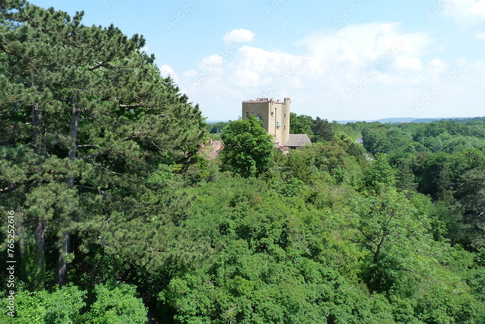 Burg als Fantasiearchitektur an der Roseburg bei Ballenstedt
