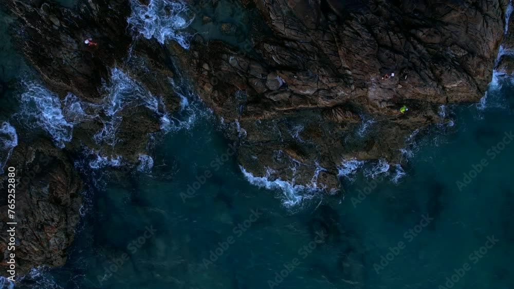 Evening Patong on Phuket island. Top view, aerial video filming.