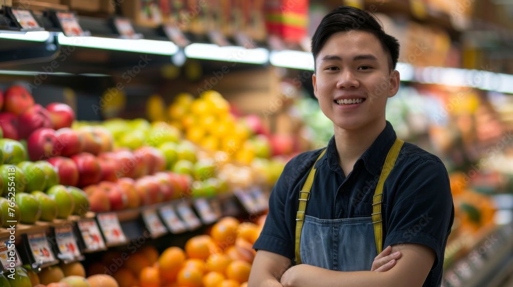 Portrait of a store worker
Portrait of a store worker