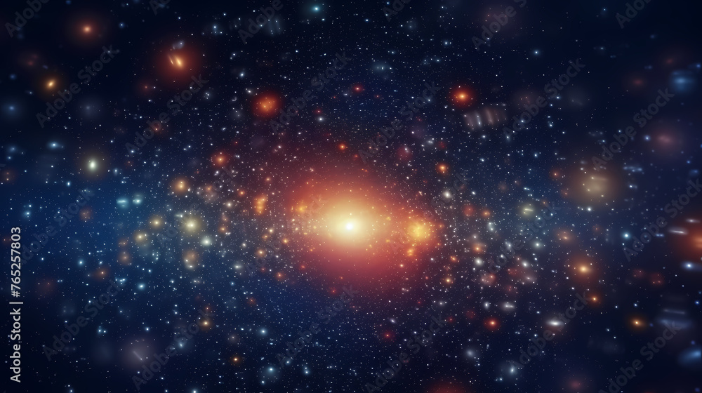 Nebula space background, galaxy illustration