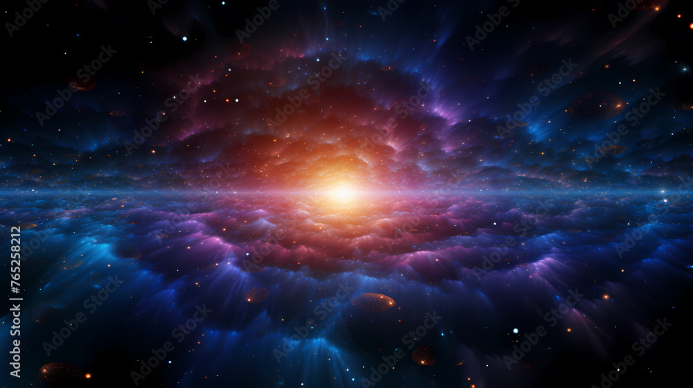 Nebula space background, galaxy illustration Nebula space background, galaxy illustration