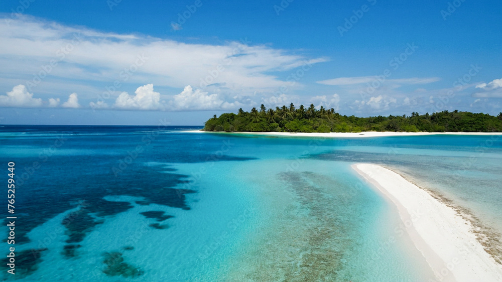 Tropical Island in South Pacific 