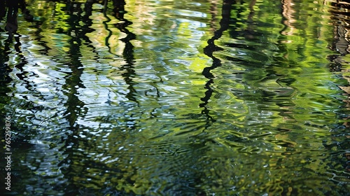reflection in the water
