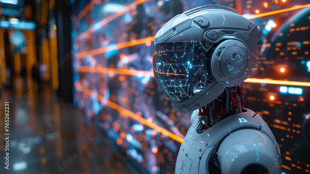 Robot innovation: Next-gen android model concept. Robot innovation: Next-gen android model concept.