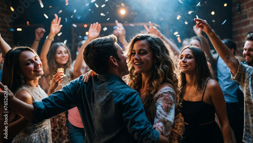 Friends Dancing at the Club 