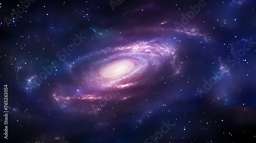 Cosmic starry sky background, nebula space