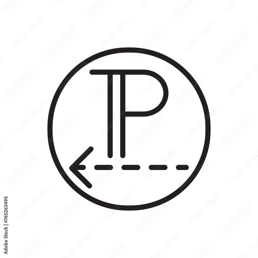 Direction Format Left Line Icon Direction Format Left Line Icon