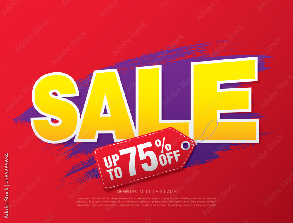 sale banner layout design vector illustration sale banner layout design vector illustration
