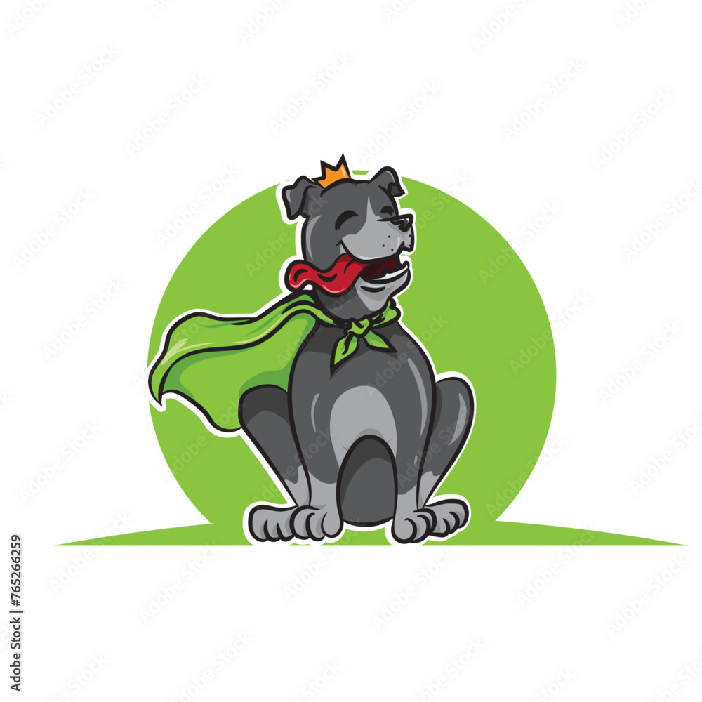 Naklejka premium dog king