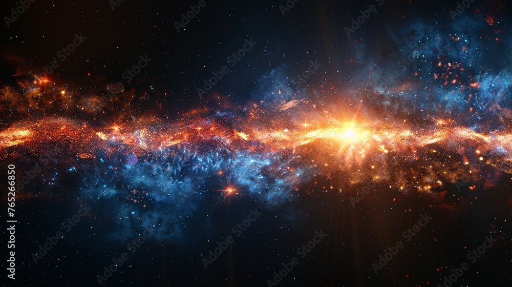 Fototapeta premium Abstract background of lights. 