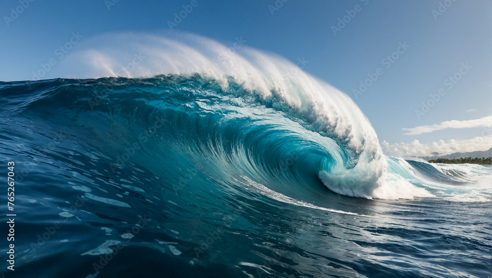 Large Tahiti Wave Pipeline 