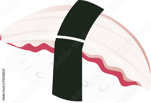 Sushi Illustration. Japanese food Illustration.