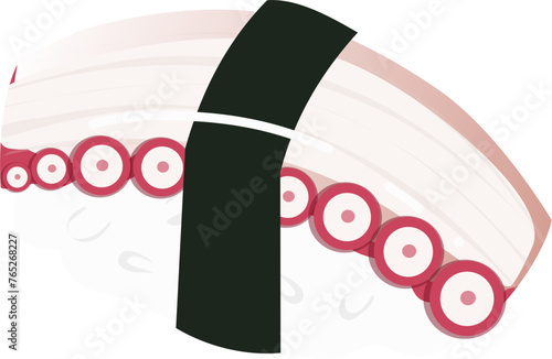 Sushi Illustration. Japanese food Illustration.