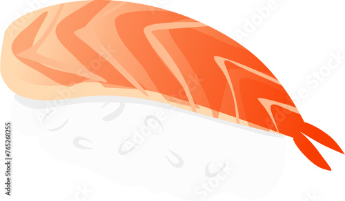 Sushi Illustration. Japanese food Illustration.