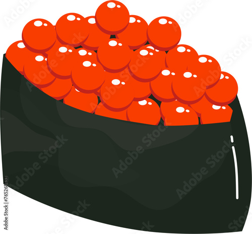 Sushi Illustration. Japanese food Illustration.