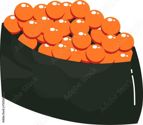 Sushi Illustration. Japanese food Illustration.