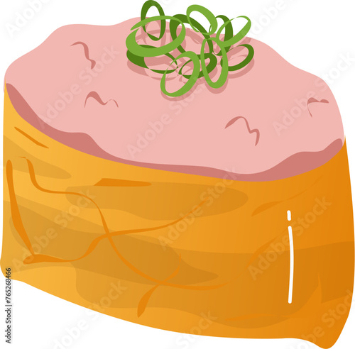 Sushi Illustration. Japanese food Illustration.