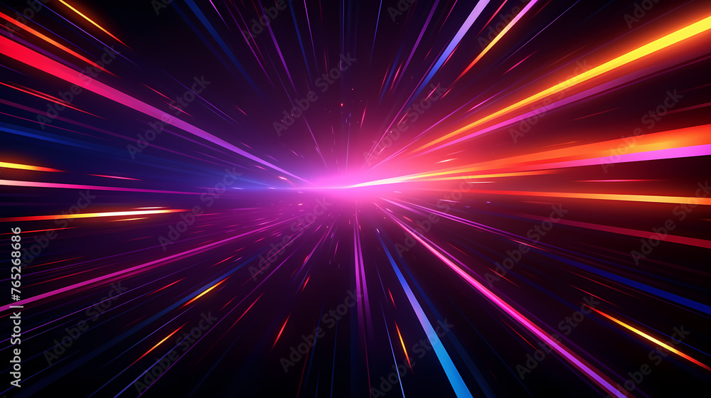 Naklejka premium Geometric pattern blue science fiction background