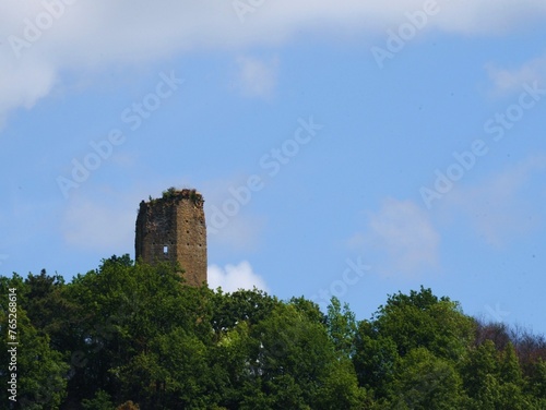 Antica torre distrutta dal tempo, Italia, Toscana, Lucca photo