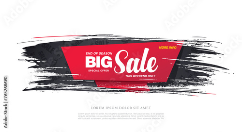 sale banner layout design vector illustration