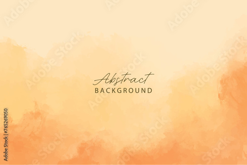 Orange watercolor background. Abstract orange watercolor background. Orange water color splash texture. Grunge watercolour illustration