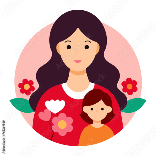 Happy mothers Day Vector Illustration