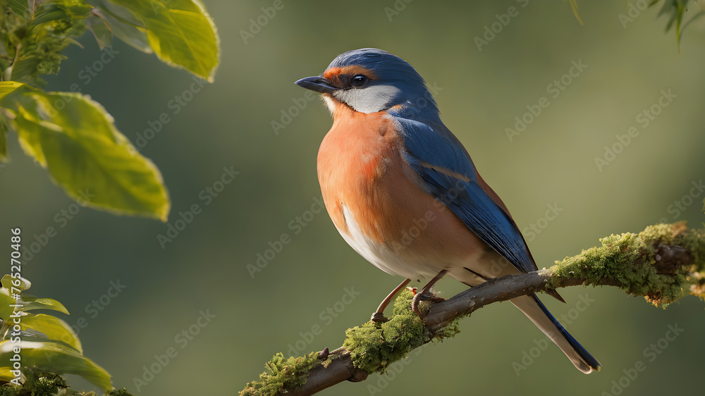 robin on a branch