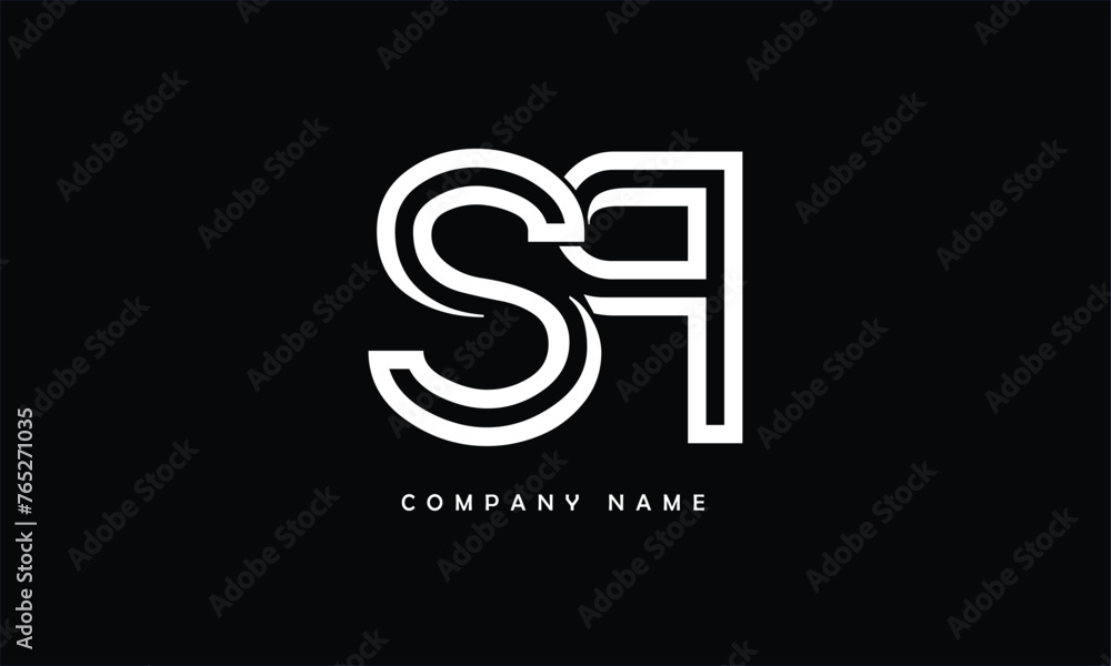 SP, PS, S, P Abstract Letters Logo Monogram SP, PS, S, P Abstract Letters Logo Monogram