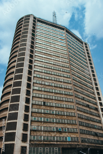 The ancient Cocoa House located in Dugbe  a major commercial area in Ibadan  Oyo  Nigeria on March 22  2024. The first skyscraper in West Africa built from proceeds of Cocoa  Rubber and Timber
