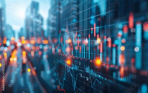 Sector-specific economic analysis with data visualization exhibiting positive trends, demonstrating growth and favorable market dynamics. © tonstock
