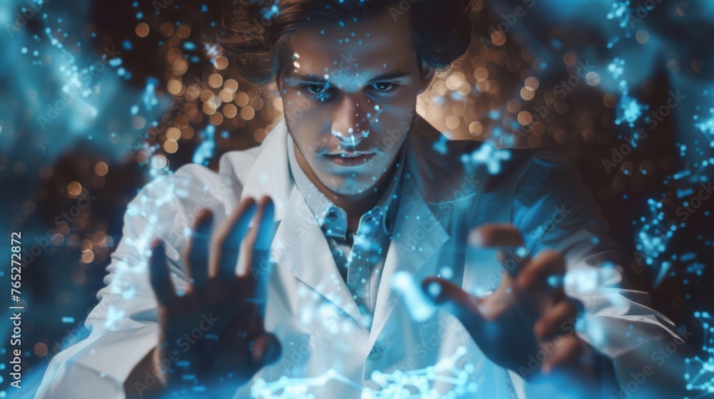 Scientist is conducting research Scientist is conducting research