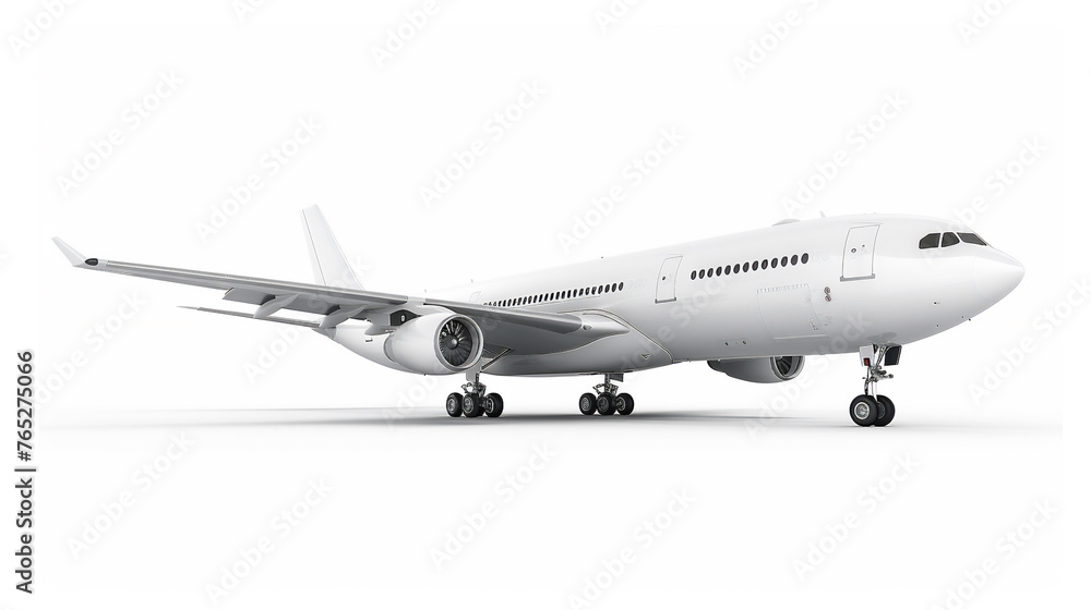 Realistic Airplane illustration isolated on white