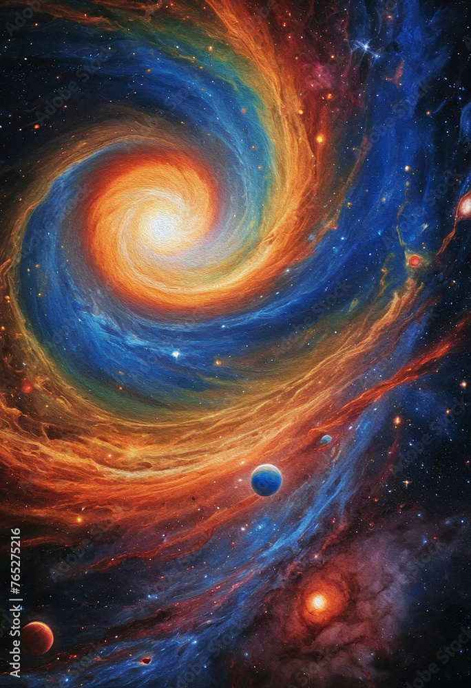 background with space oil painting background with space oil painting