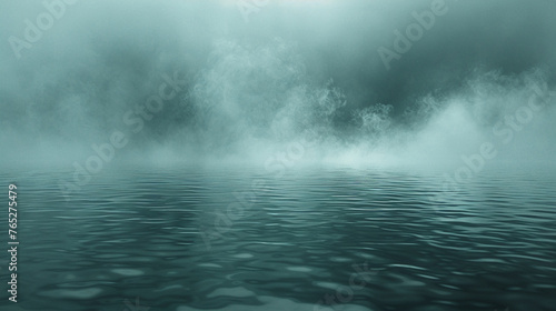 photorealistic, foggy hazy sky, background image, grey, gloomy, blurry. AI generative