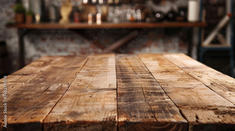 Wooden table with copy area workshop background Wooden table with copy area workshop background
