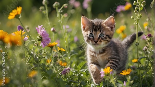 cat in the grass
