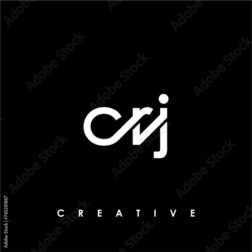 CRJ Letter Initial Logo Design Template Vector Illustration