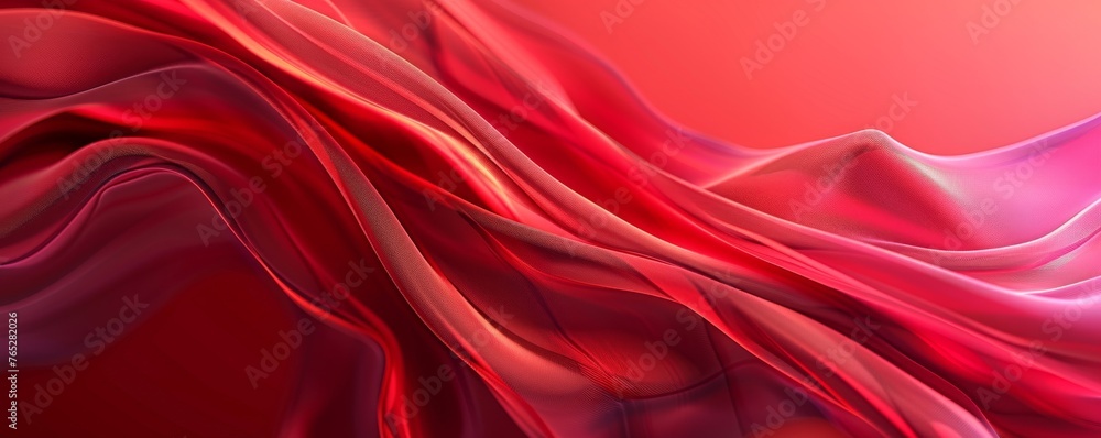 Obraz premium A red fabric with a red background