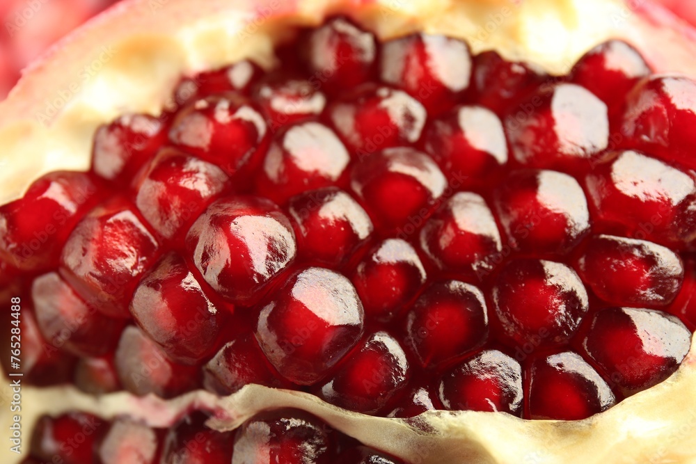 Ripe juicy pomegranate grains as background, closeup Ripe juicy pomegranate grains as background, closeup