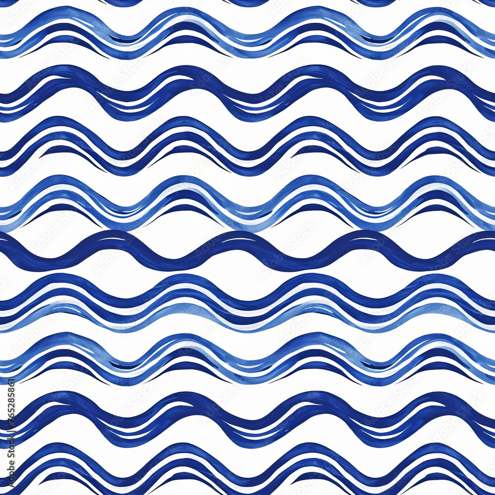 Seamless Abstract blue Oceanic Waves Pattern Seamless Abstract blue Oceanic Waves Pattern